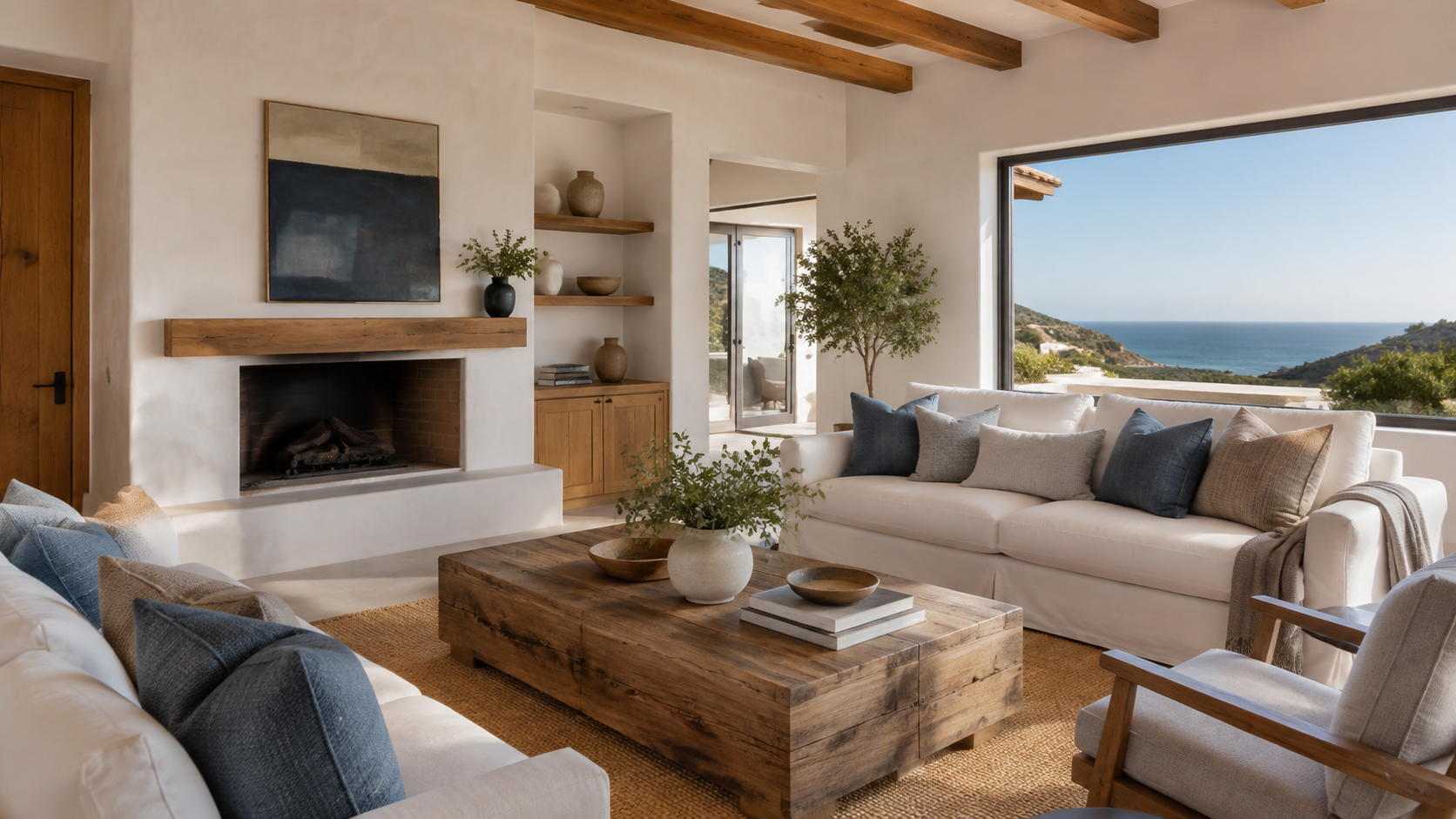 Interior contemporáneo de una propiedad en Ensenada